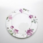 ROY KIRKHAM BONE CHINA | ROSE DU TEMPS SET OF SIX DINNER PLATES